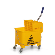 Carro Balde - c/divisor de agua - Amarelo - 20 litros 